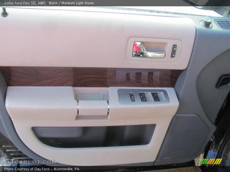 Black / Medium Light Stone 2009 Ford Flex SEL AWD