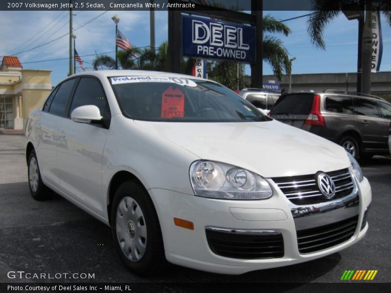 Campanella White / Anthracite 2007 Volkswagen Jetta 2.5 Sedan