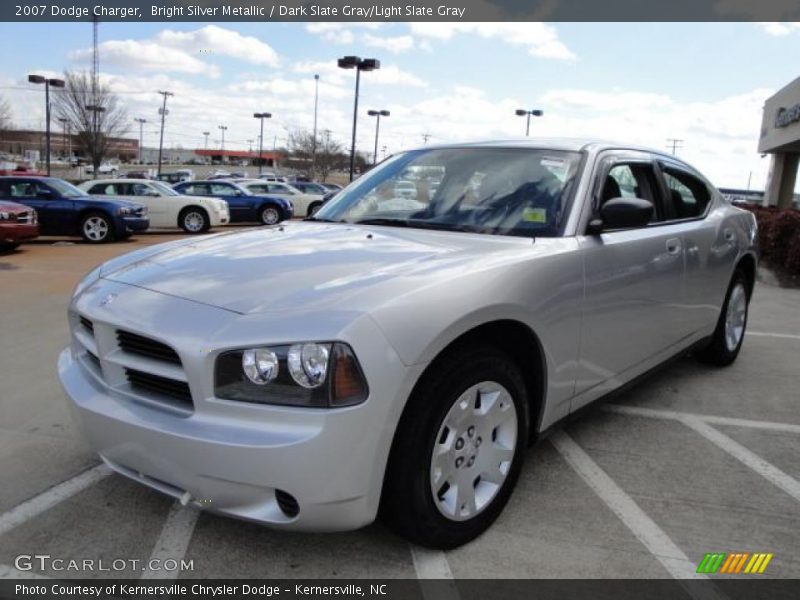 Bright Silver Metallic / Dark Slate Gray/Light Slate Gray 2007 Dodge Charger