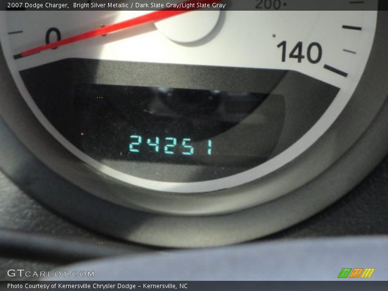 Bright Silver Metallic / Dark Slate Gray/Light Slate Gray 2007 Dodge Charger