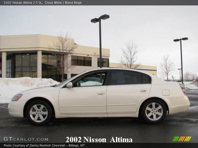 Cloud White / Blond Beige 2002 Nissan Altima 2.5 SL