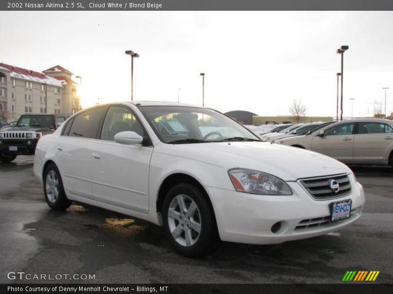 Cloud White / Blond Beige 2002 Nissan Altima 2.5 SL