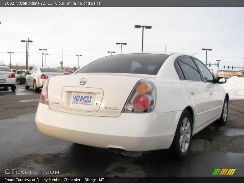 Cloud White / Blond Beige 2002 Nissan Altima 2.5 SL