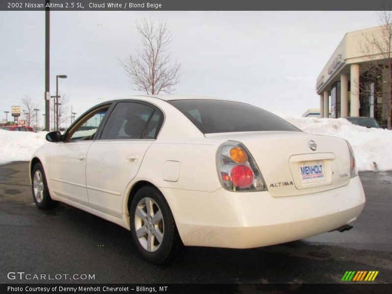 Cloud White / Blond Beige 2002 Nissan Altima 2.5 SL