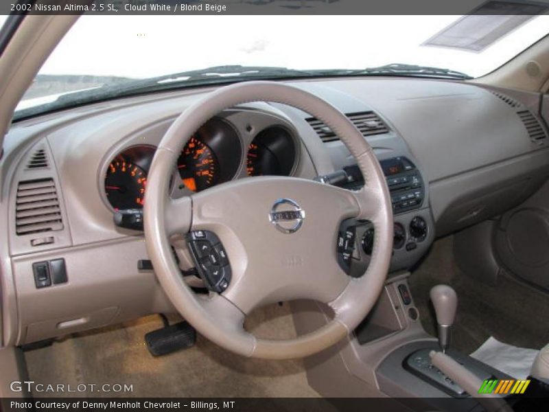 Cloud White / Blond Beige 2002 Nissan Altima 2.5 SL