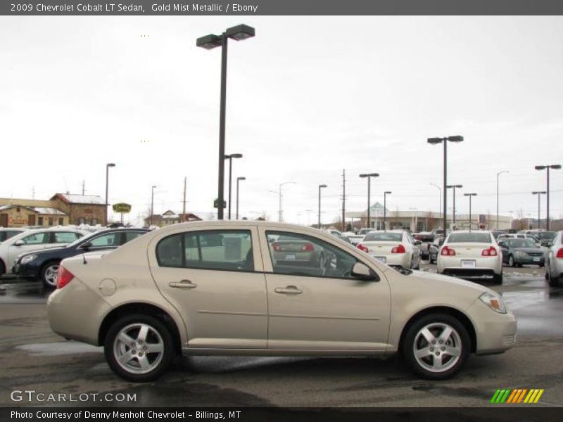 Gold Mist Metallic / Ebony 2009 Chevrolet Cobalt LT Sedan