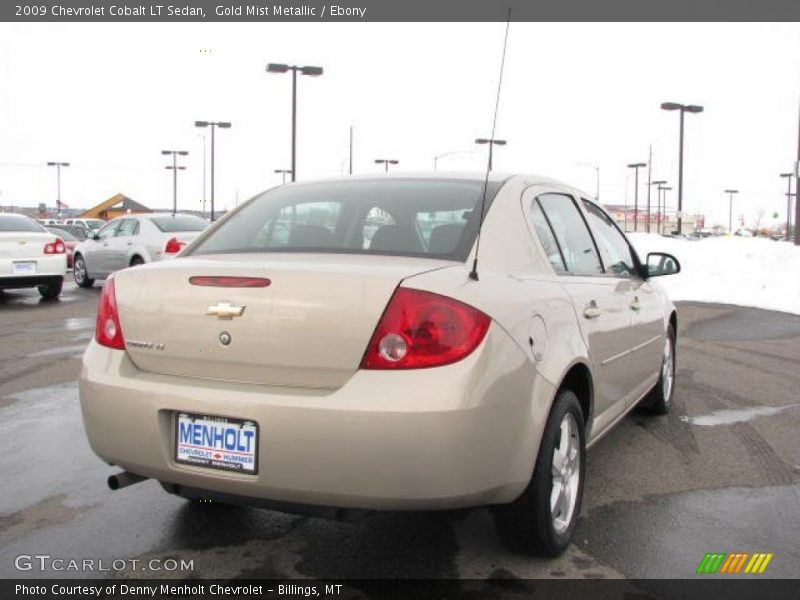 Gold Mist Metallic / Ebony 2009 Chevrolet Cobalt LT Sedan