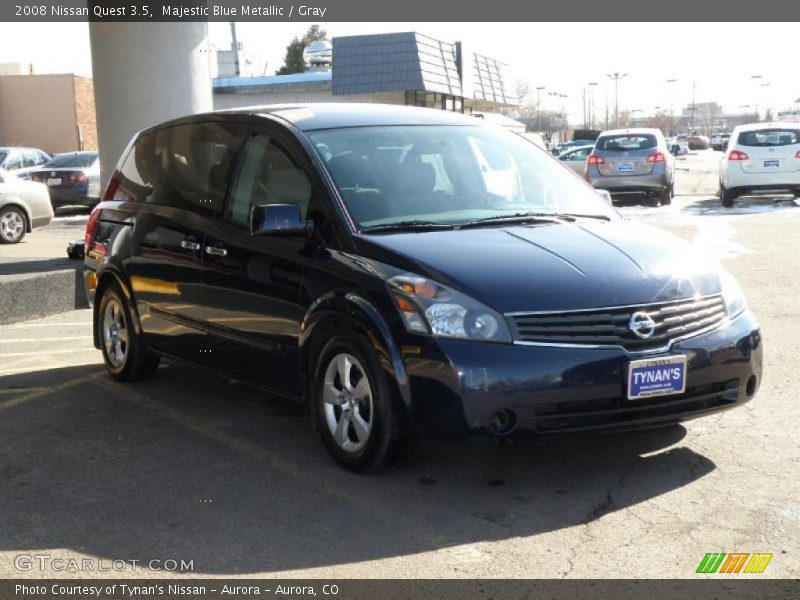 Majestic Blue Metallic / Gray 2008 Nissan Quest 3.5