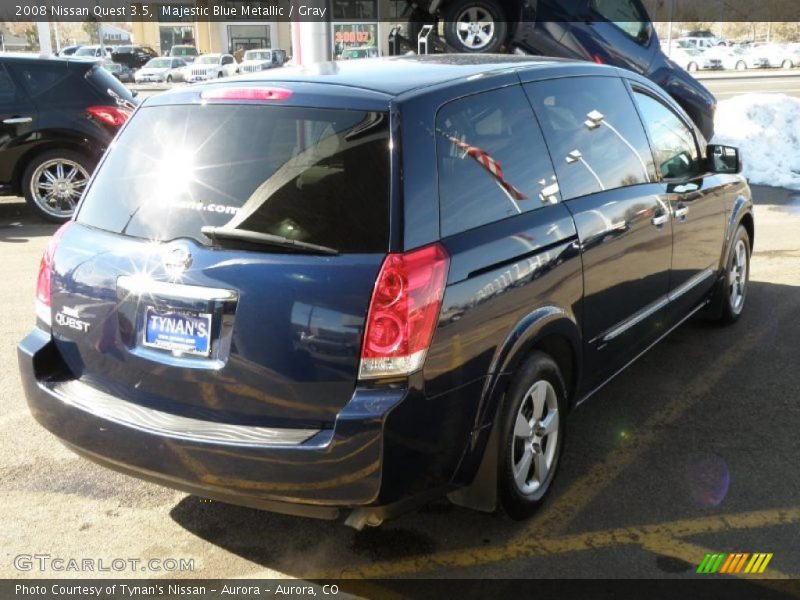 Majestic Blue Metallic / Gray 2008 Nissan Quest 3.5