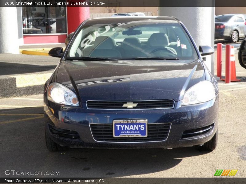Imperial Blue Metallic / Gray 2008 Chevrolet Impala LT