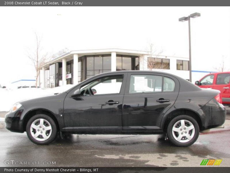 Black / Gray 2008 Chevrolet Cobalt LT Sedan