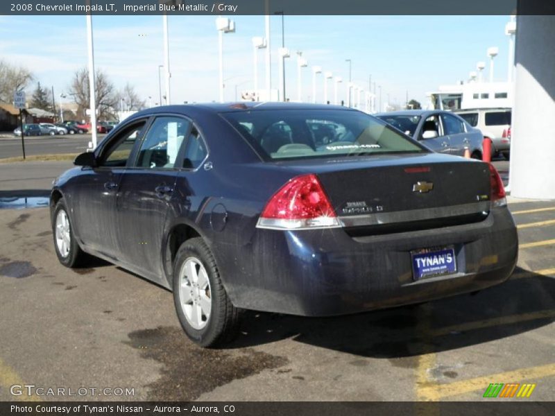 Imperial Blue Metallic / Gray 2008 Chevrolet Impala LT