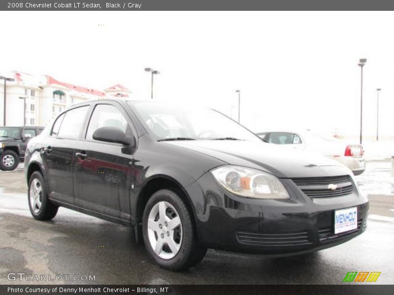 Black / Gray 2008 Chevrolet Cobalt LT Sedan