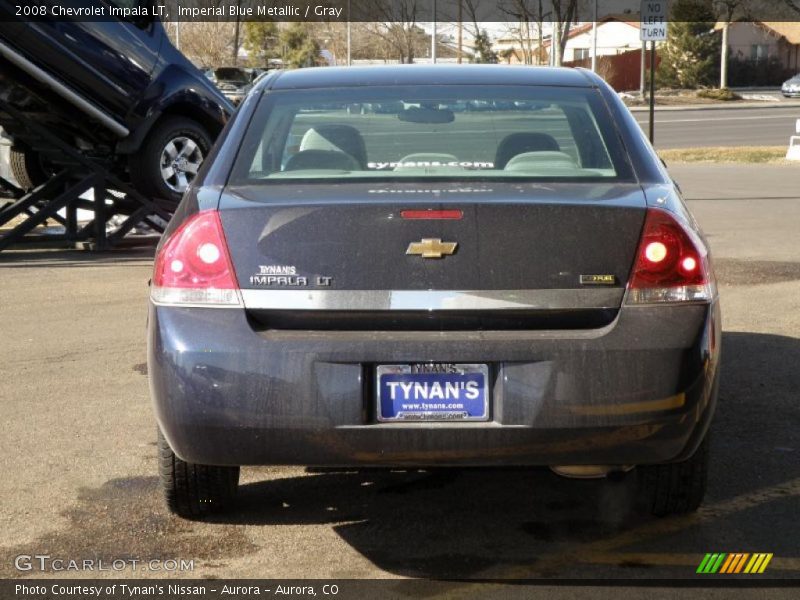 Imperial Blue Metallic / Gray 2008 Chevrolet Impala LT