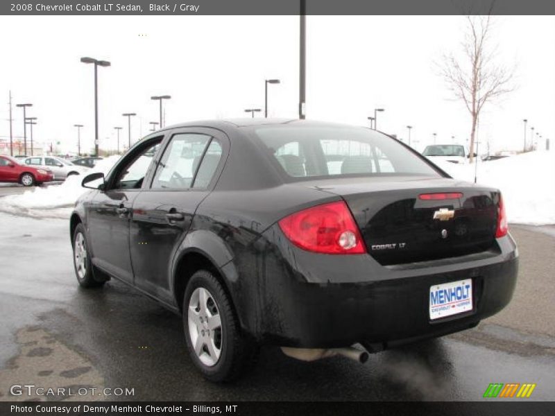Black / Gray 2008 Chevrolet Cobalt LT Sedan