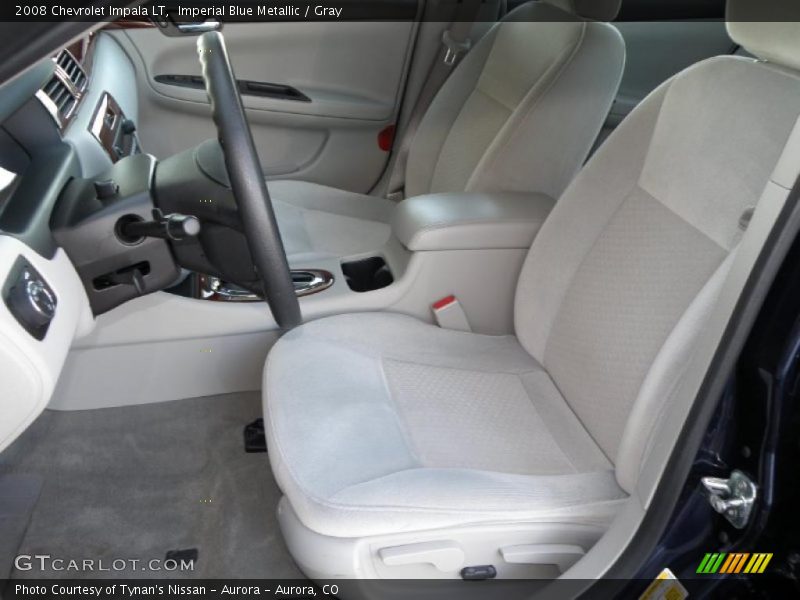 Imperial Blue Metallic / Gray 2008 Chevrolet Impala LT