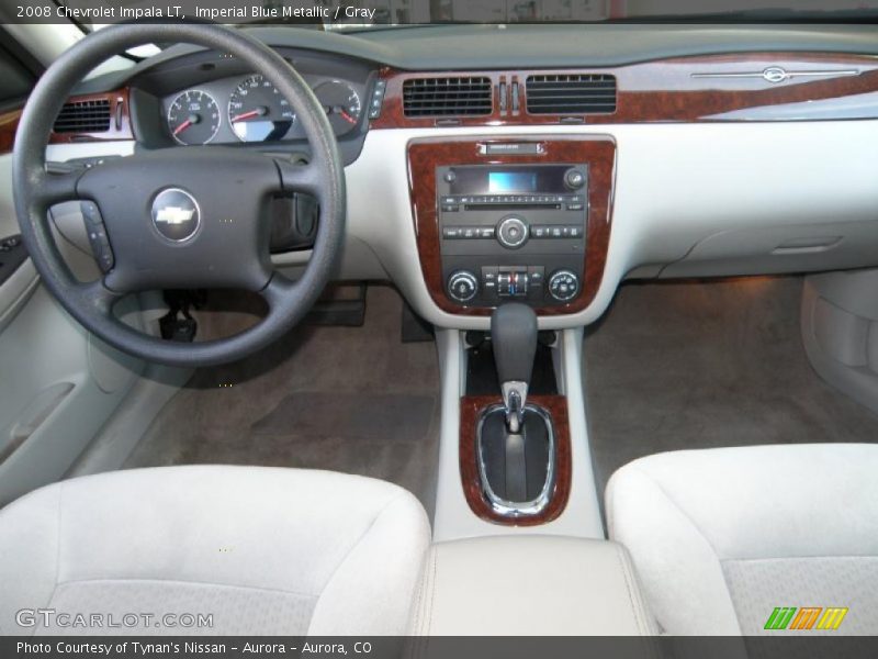 Imperial Blue Metallic / Gray 2008 Chevrolet Impala LT