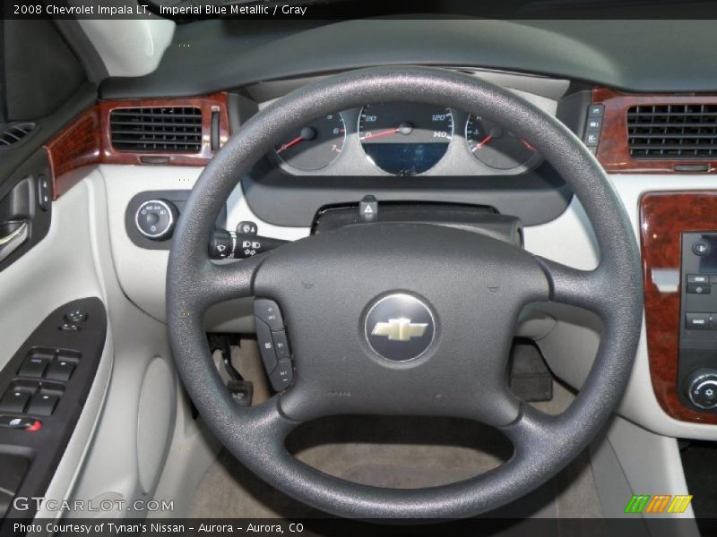 Imperial Blue Metallic / Gray 2008 Chevrolet Impala LT