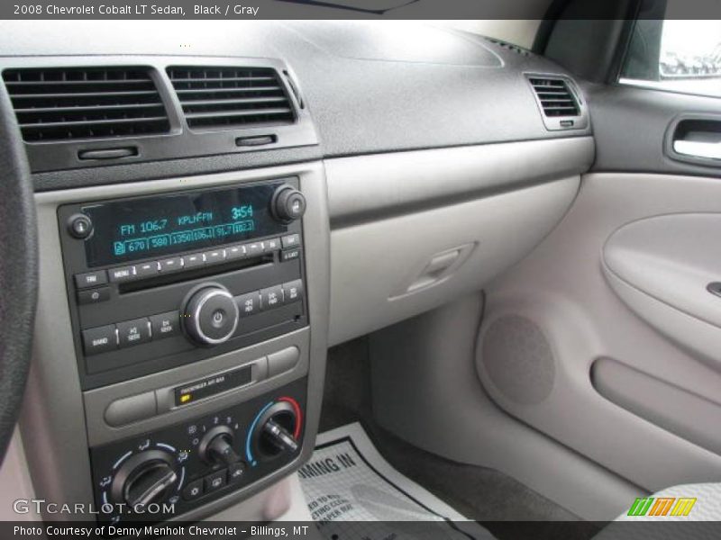 Black / Gray 2008 Chevrolet Cobalt LT Sedan