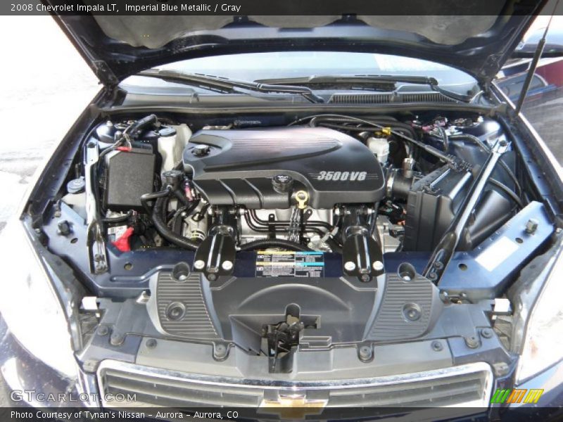 Imperial Blue Metallic / Gray 2008 Chevrolet Impala LT