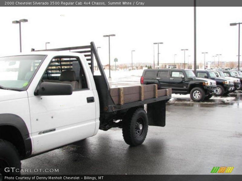 Summit White / Gray 2000 Chevrolet Silverado 3500 Regular Cab 4x4 Chassis