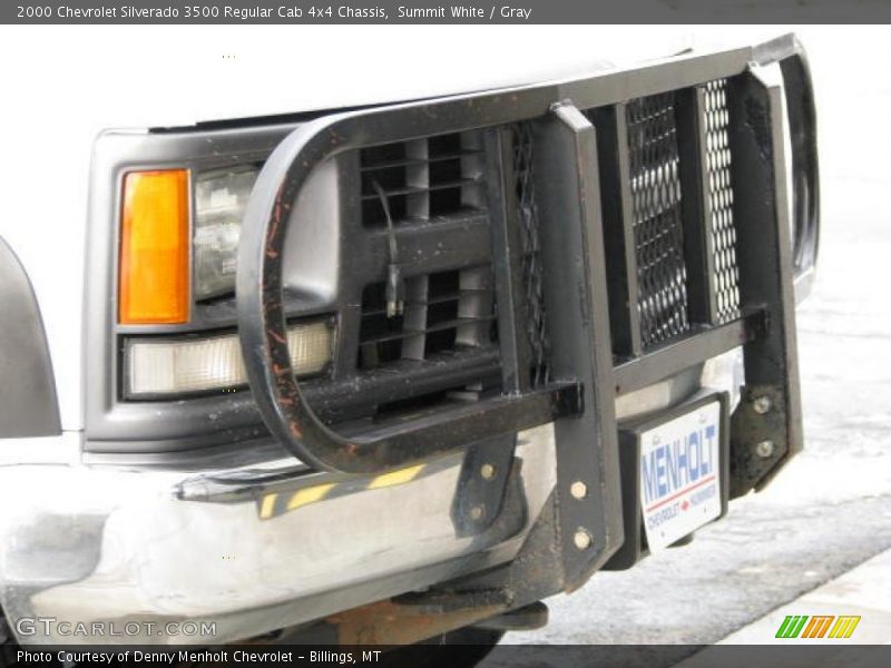 Summit White / Gray 2000 Chevrolet Silverado 3500 Regular Cab 4x4 Chassis