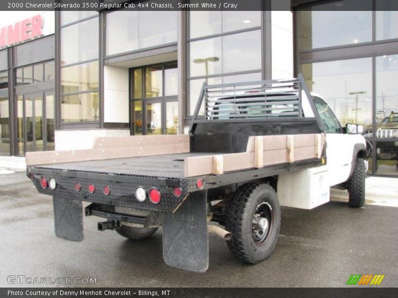 Summit White / Gray 2000 Chevrolet Silverado 3500 Regular Cab 4x4 Chassis