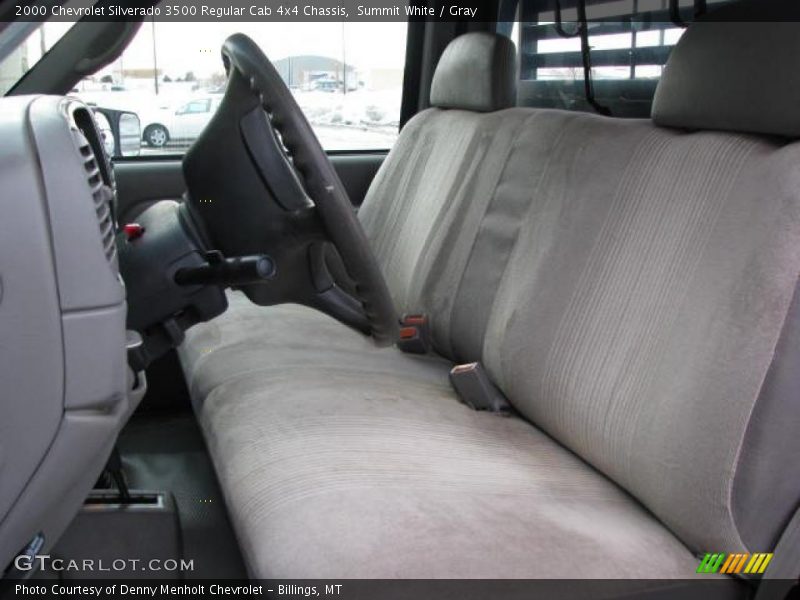 Summit White / Gray 2000 Chevrolet Silverado 3500 Regular Cab 4x4 Chassis