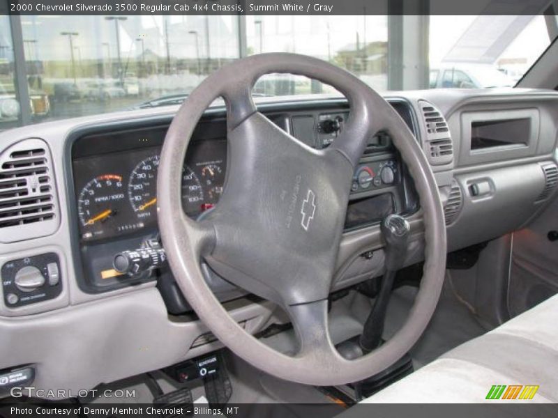 Summit White / Gray 2000 Chevrolet Silverado 3500 Regular Cab 4x4 Chassis