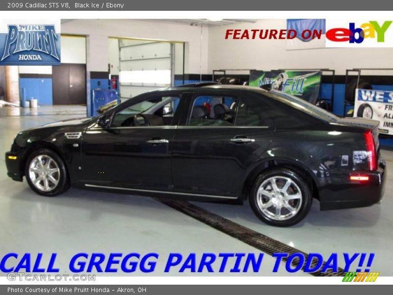 Black Ice / Ebony 2009 Cadillac STS V8