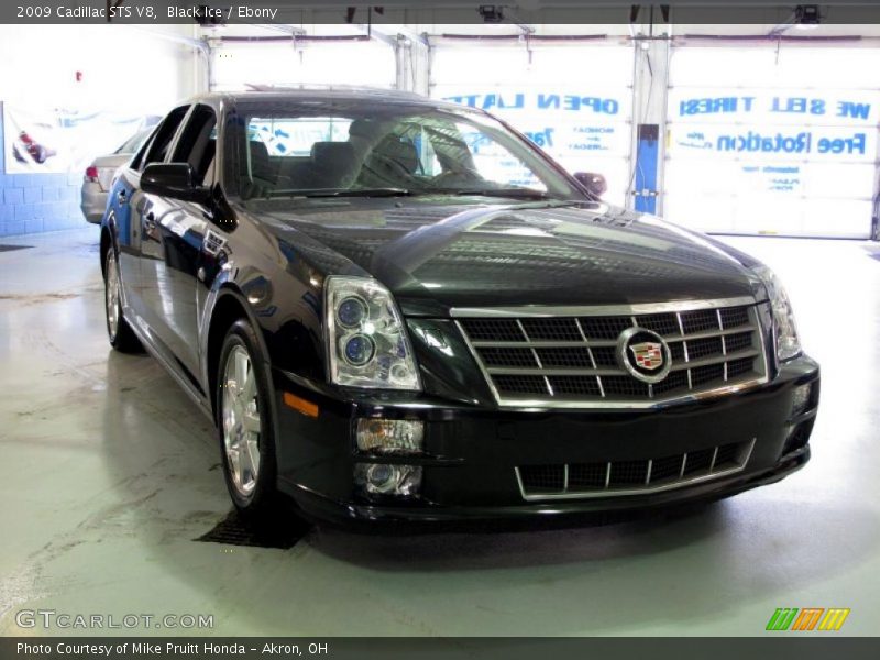 Black Ice / Ebony 2009 Cadillac STS V8