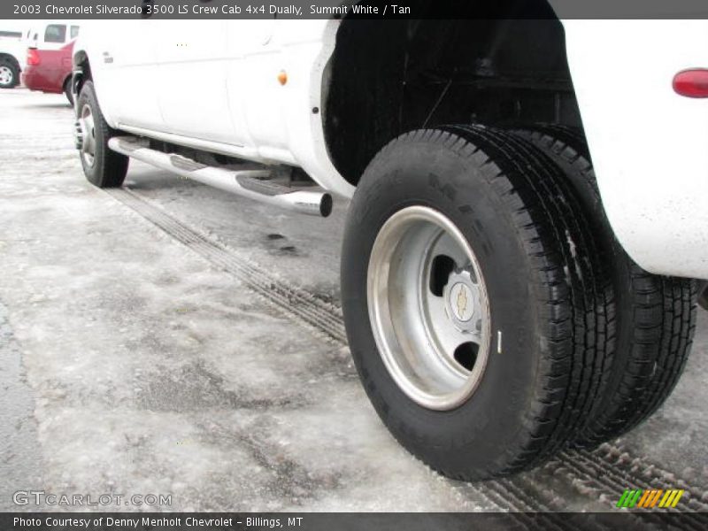 Summit White / Tan 2003 Chevrolet Silverado 3500 LS Crew Cab 4x4 Dually