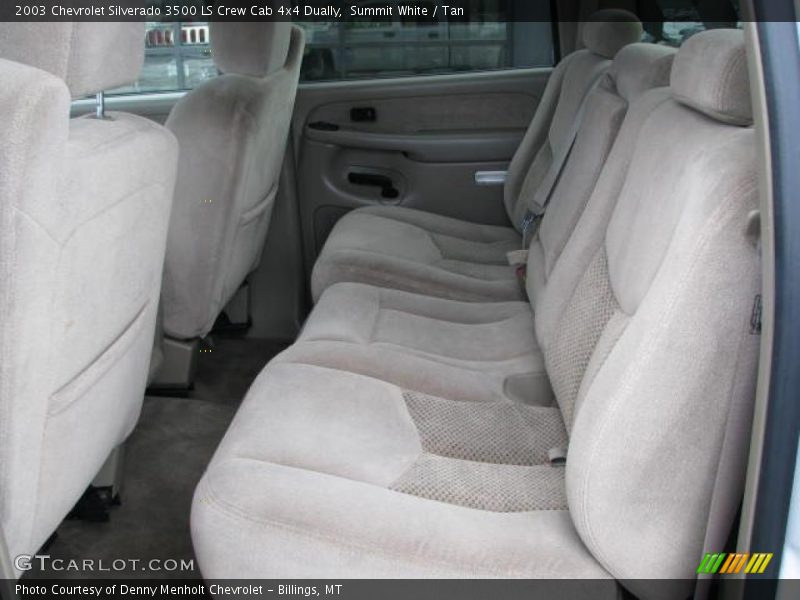 Summit White / Tan 2003 Chevrolet Silverado 3500 LS Crew Cab 4x4 Dually