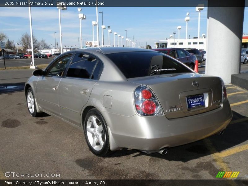 Coral Sand Metallic / Blond 2005 Nissan Altima 3.5 SE