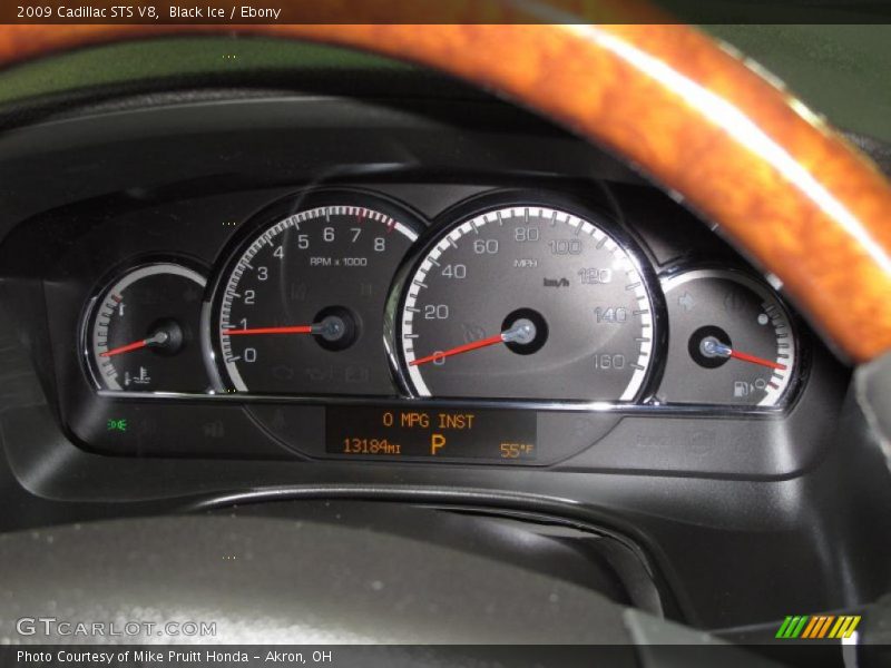 Black Ice / Ebony 2009 Cadillac STS V8