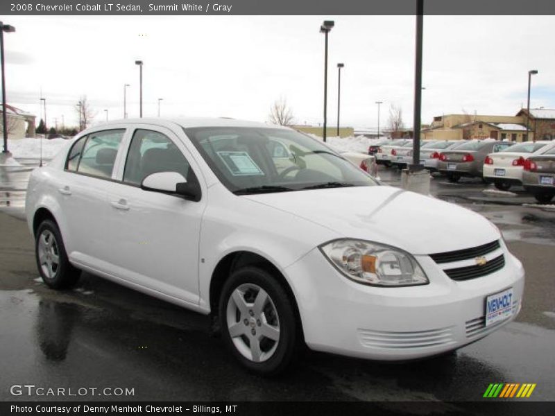 Summit White / Gray 2008 Chevrolet Cobalt LT Sedan