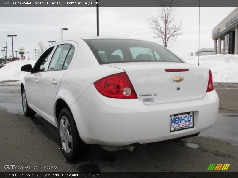 Summit White / Gray 2008 Chevrolet Cobalt LT Sedan