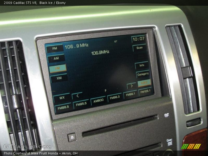 Black Ice / Ebony 2009 Cadillac STS V8