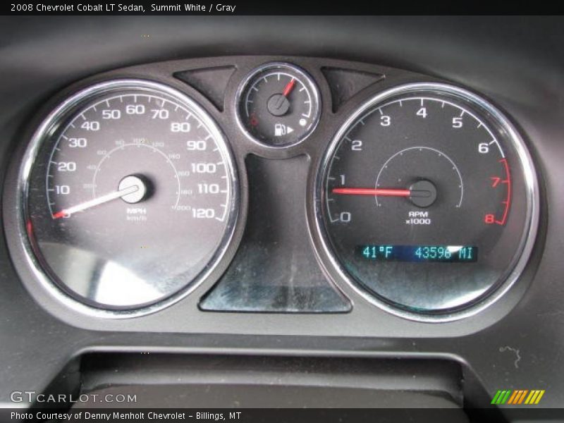 Summit White / Gray 2008 Chevrolet Cobalt LT Sedan