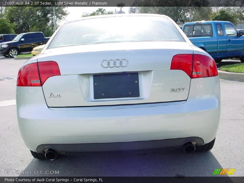 Light Silver Metallic / Platinum 2007 Audi A4 2.0T Sedan