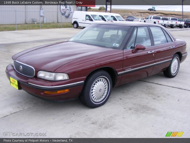 Bordeaux Red Pearl / Gray 1998 Buick LeSabre Custom