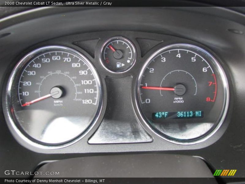 Ultra Silver Metallic / Gray 2008 Chevrolet Cobalt LT Sedan