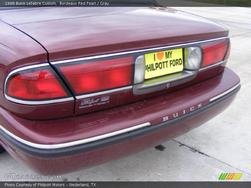 Bordeaux Red Pearl / Gray 1998 Buick LeSabre Custom