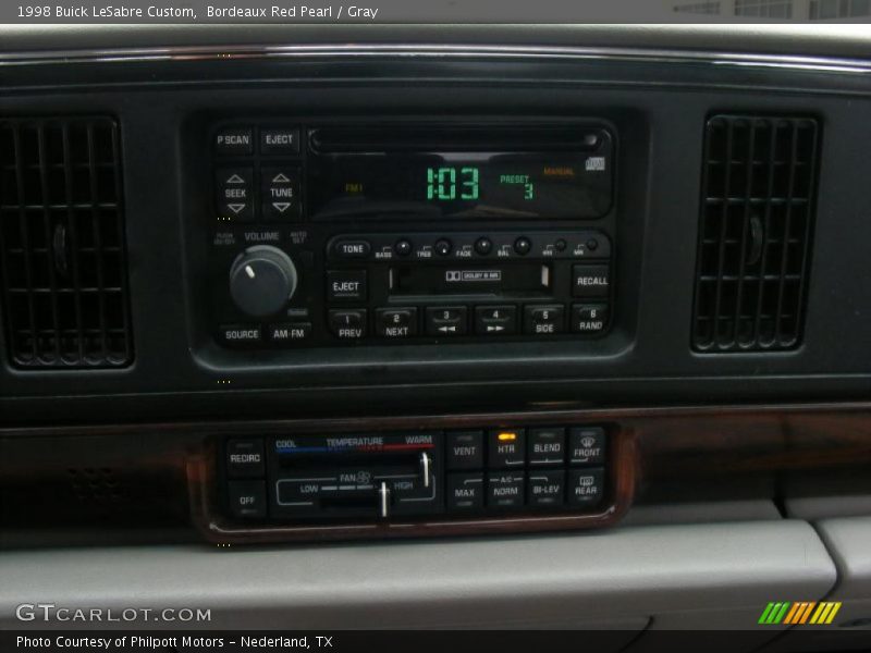 Bordeaux Red Pearl / Gray 1998 Buick LeSabre Custom