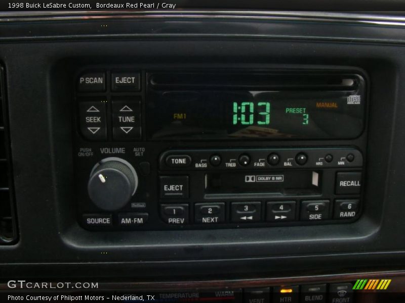 Bordeaux Red Pearl / Gray 1998 Buick LeSabre Custom
