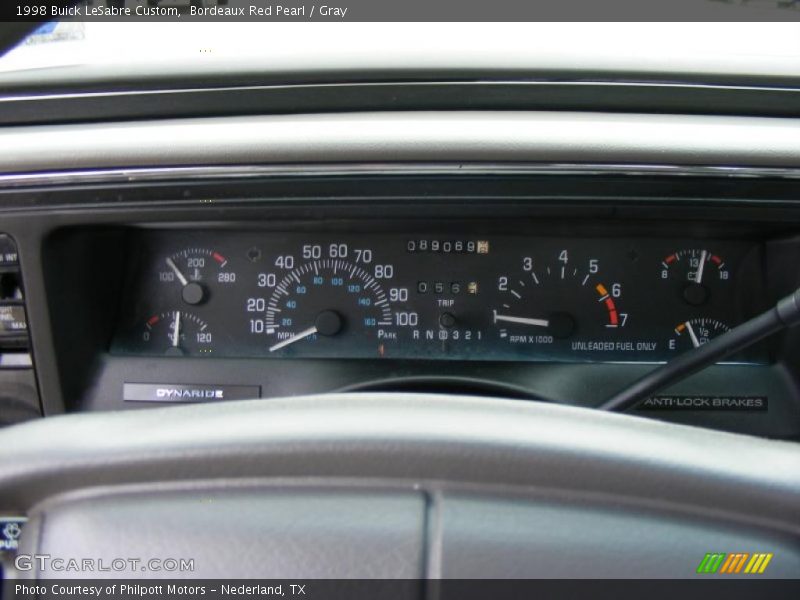 Bordeaux Red Pearl / Gray 1998 Buick LeSabre Custom