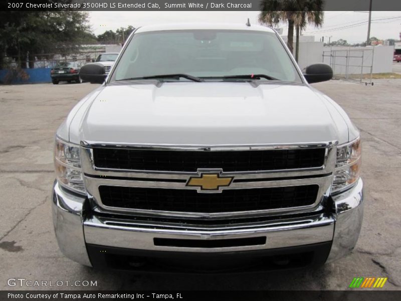 Summit White / Dark Charcoal 2007 Chevrolet Silverado 3500HD LS Extended Cab