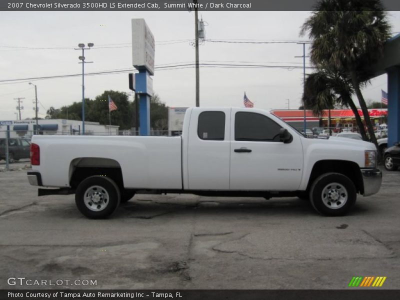 Summit White / Dark Charcoal 2007 Chevrolet Silverado 3500HD LS Extended Cab