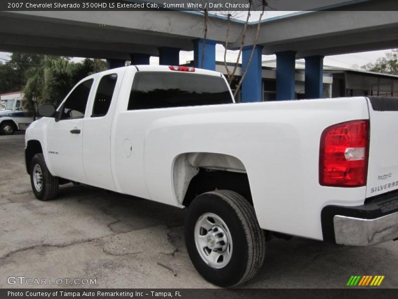 Summit White / Dark Charcoal 2007 Chevrolet Silverado 3500HD LS Extended Cab