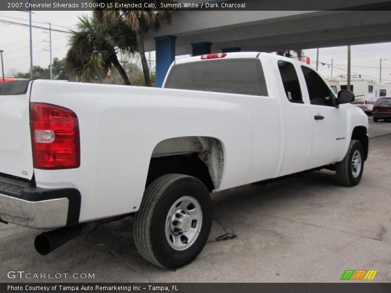 Summit White / Dark Charcoal 2007 Chevrolet Silverado 3500HD LS Extended Cab